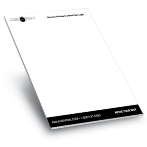 black non-adhesive letter-size notepads