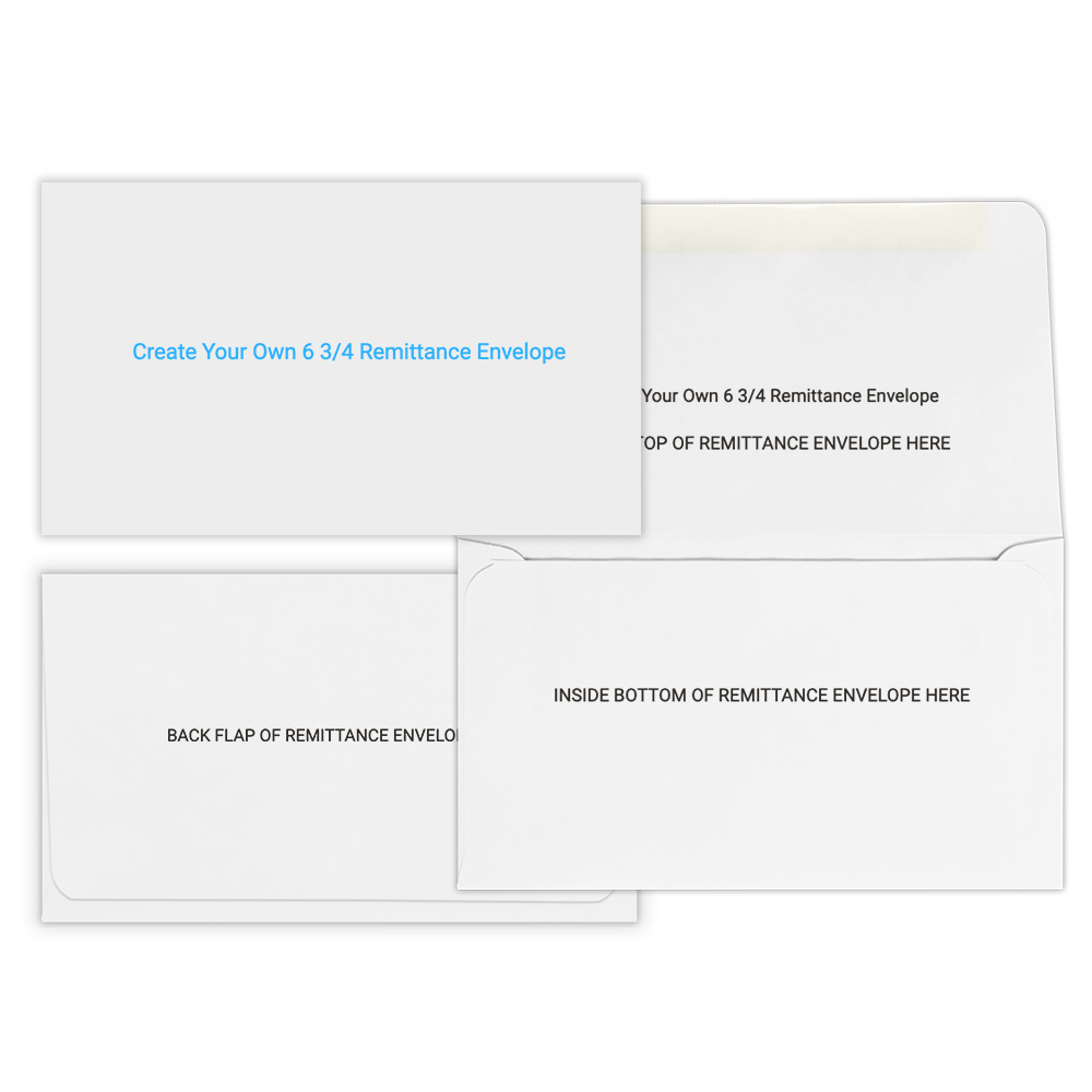 #6 3/4 Remittance Envelopes - Design Your Own