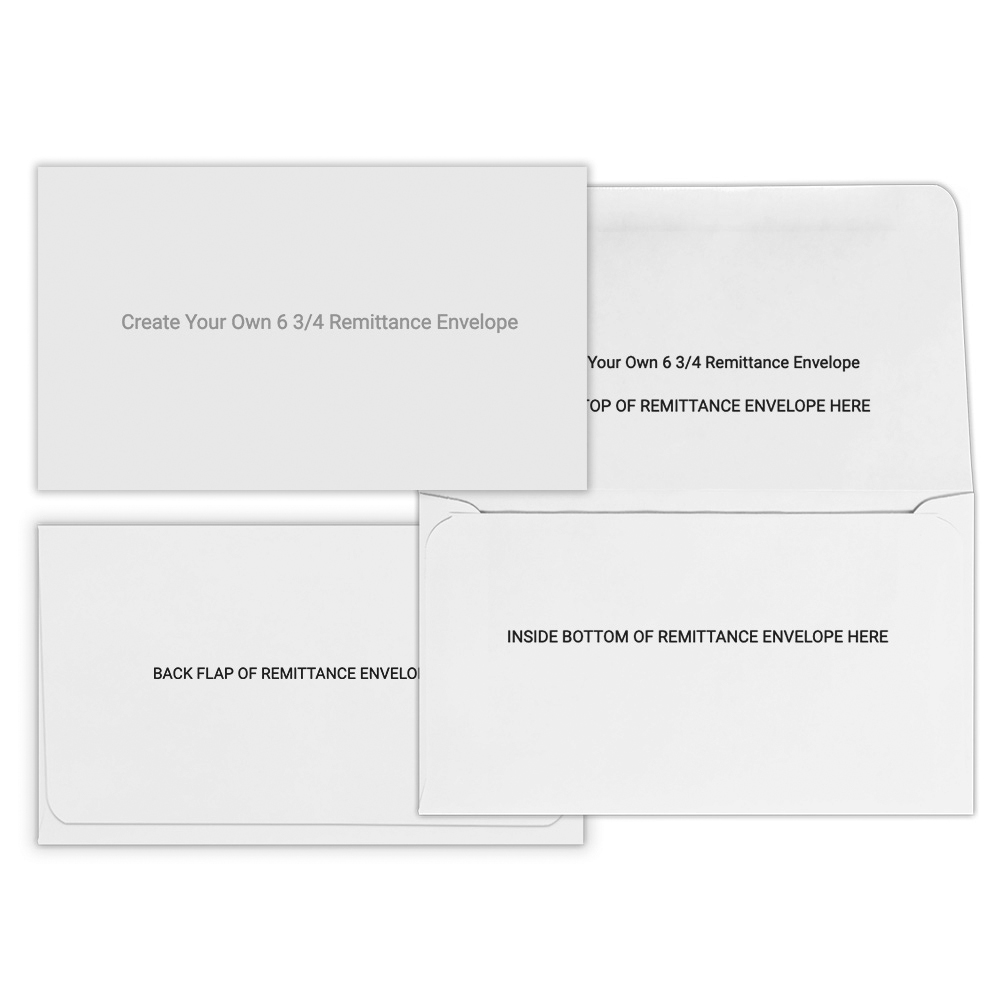 #6 3/4 Remittance Envelopes: Design Your Own