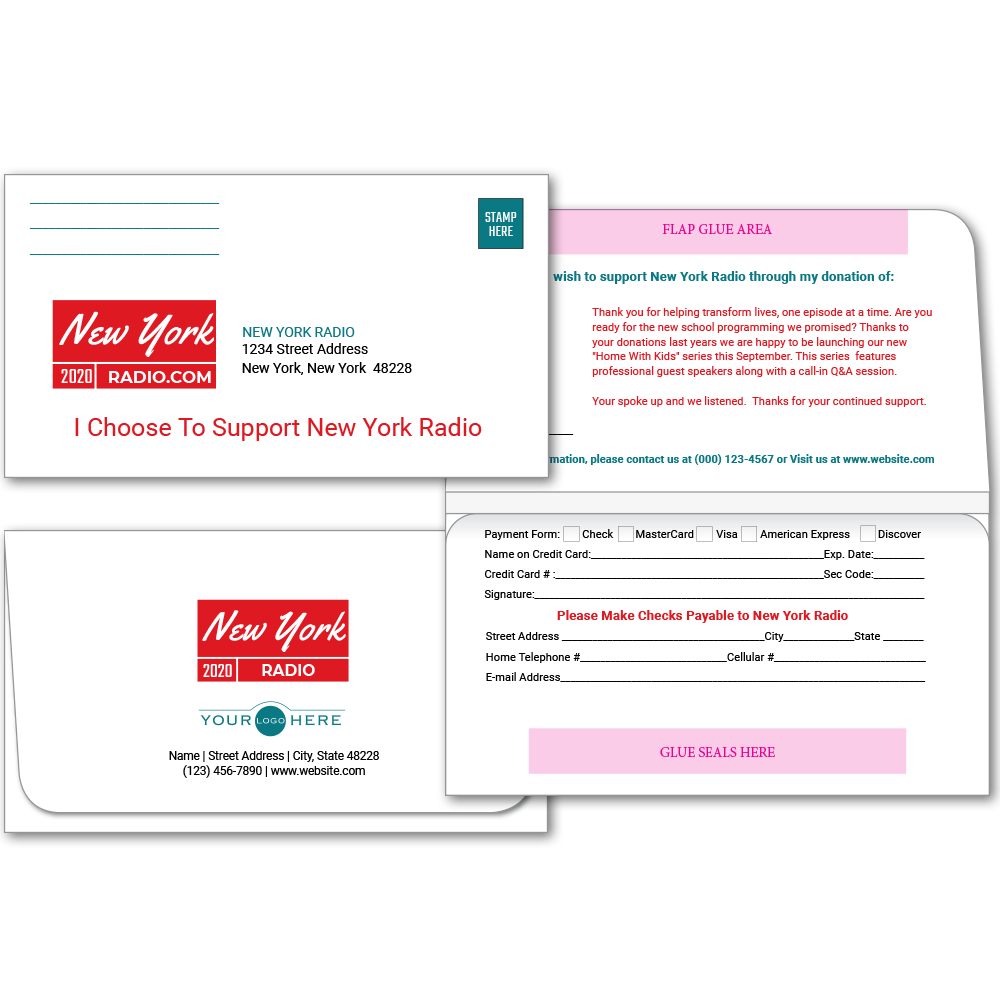6 3/4 Remittance Envelopes Design Your Own MoreWithPrint