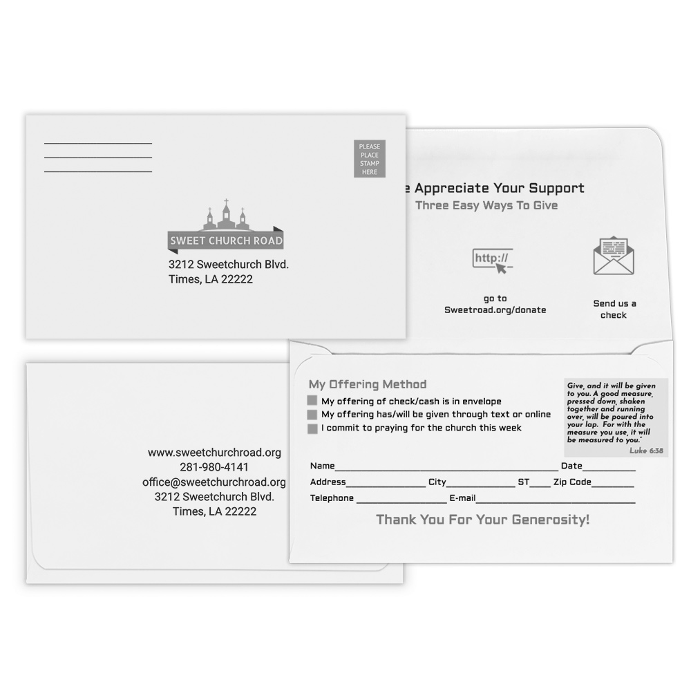 6 3 4 White Wove Printed Business Envelopes. Business Envelopes