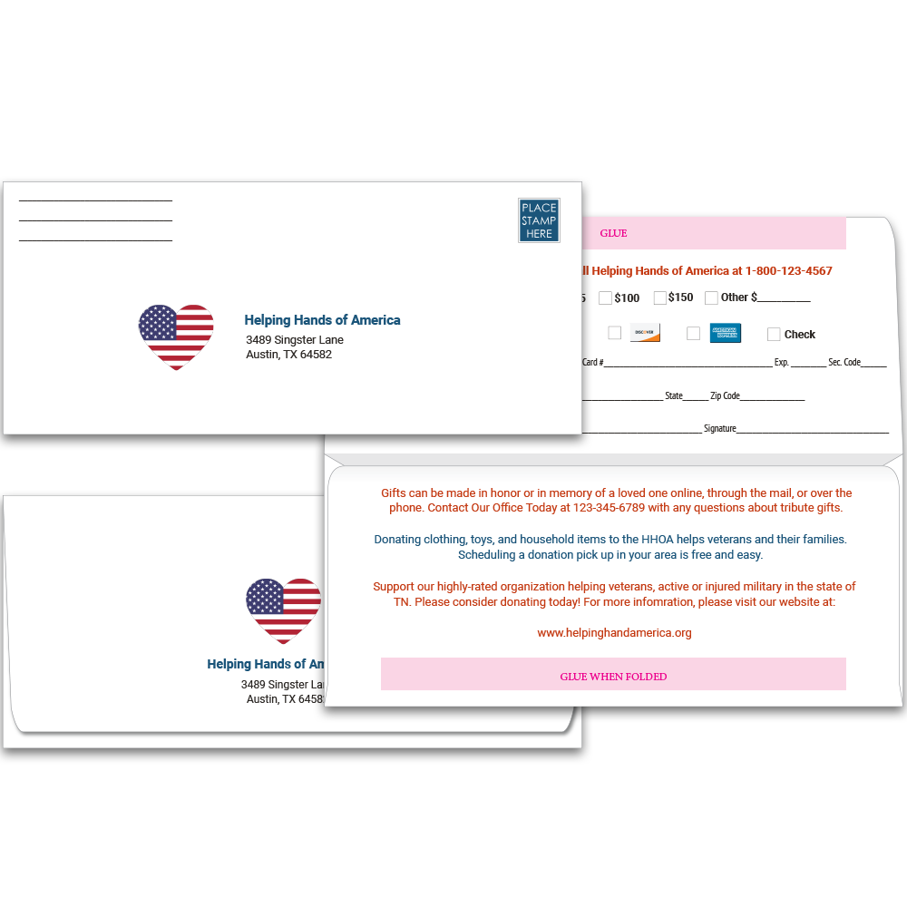 Non-Profit Organization #9 Remittance Envelopes