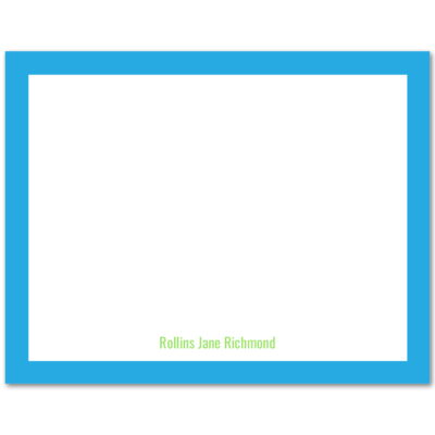 Women's Flat Note Cards (A2): Thick Border