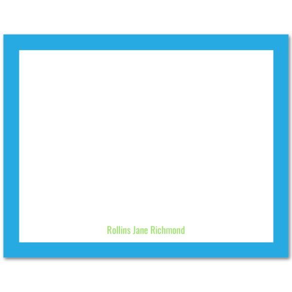 Women's Flat Note Cards (A2): Thick Border