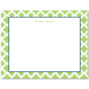 Women's Flat Note Cards (A2): Medallion Border