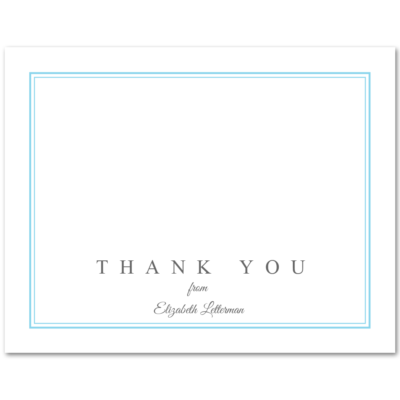 Women's Flat Note Cards (A2): Double Border