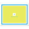 Womens Fold Over Stationery Notecards A2 - Pineapple