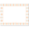 Womens Flat Stationery Note Cards A2 - Argyle Border