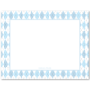 Womens Flat Stationery Note Cards A2 - Argyle Border
