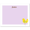 Womens A2 Flat Stationery Note Card: Illustrated Bird
