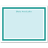 Womens Flat Stationery Note Cards A2 - Solid Background with Border