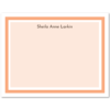 Womens Flat Stationery Note Cards A2 - Solid Background with Border
