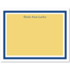 Womens Flat Stationery Note Cards A2 - Solid Background with Border