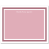 Womens Flat Stationery Note Cards A2 - Solid Background with Border