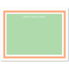 Womens Flat Stationery Note Cards A2 - Solid Background with Border