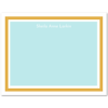 Womens Flat Stationery Note Cards A2 - Solid Background with Border
