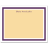 Womens Flat Stationery Note Cards A2 - Solid Background with Border