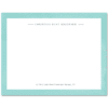 Womens Flat Notecard Stationery A2 - Watercolor Border