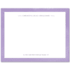Womens Flat Notecard Stationery A2 - Watercolor Border