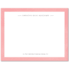 Womens Flat Notecard Stationery A2 - Watercolor Border