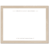 Womens Flat Notecard Stationery A2 - Watercolor Border