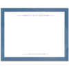 Womens Flat Notecard Stationery A2 - Watercolor Border
