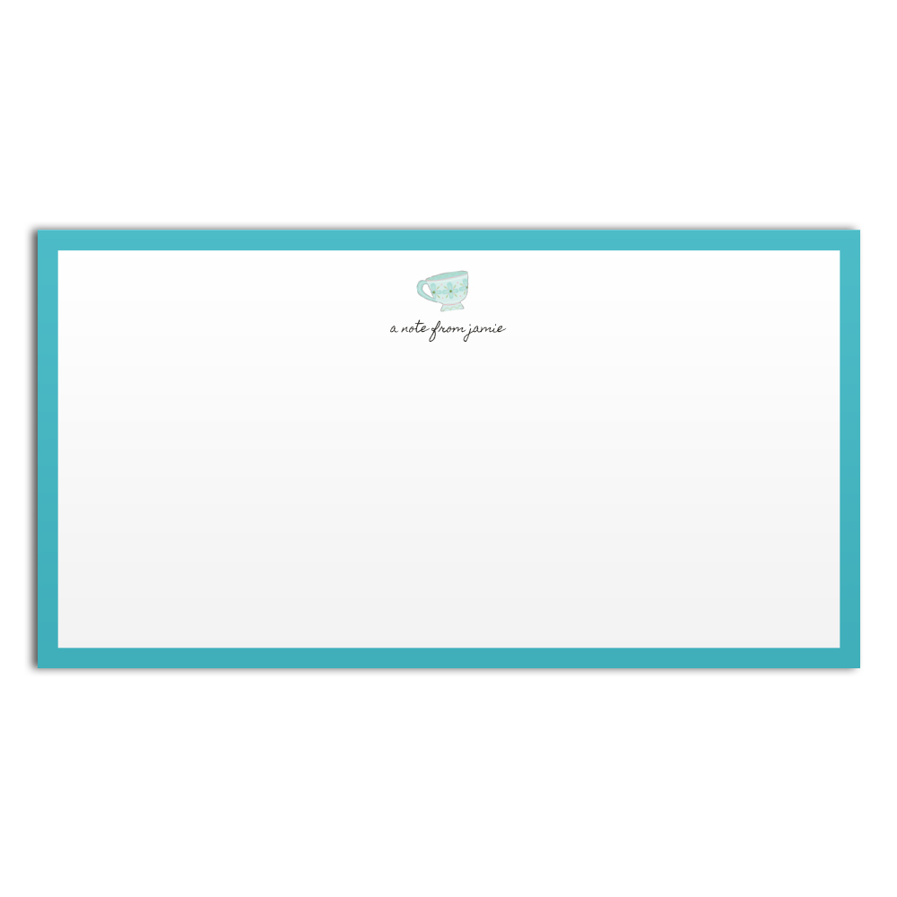 Teacup Monarch Notecard
