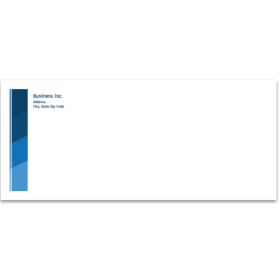 #10 Letterhead Envelopes: Blue Stripes