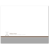 Mens A2 Flat Stationery Note Card: Golf Clubs
