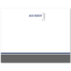 Mens A2 Flat Stationery Note Card: Golfer