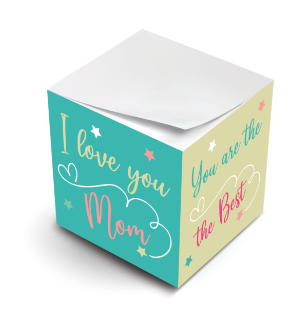 MWP Love You Mom Ever Sticky Note Cube Virtual