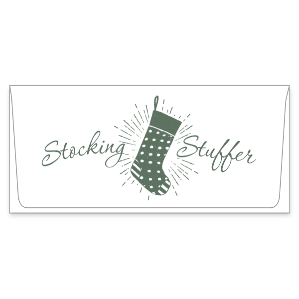 stocking stuffer currency envelope