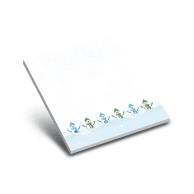 snowmen holiday notepads