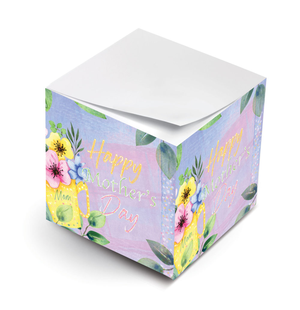 happy mothers day floral mug sticky notes