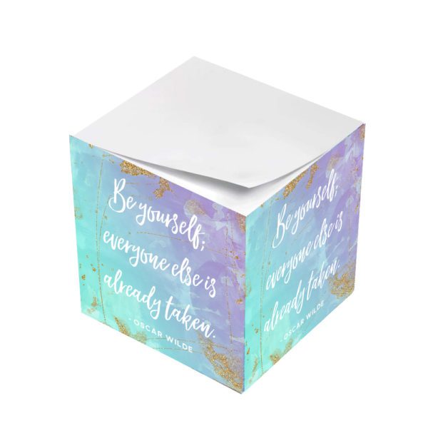 Oscar Wilde Be Yourself Everyone Else Is Taken Sticky Note Cubes