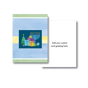 Christmas Tree & Menorah Corporate Holiday Cards