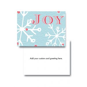 Joy with Snowflakes Corproate Holiday Cards