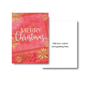 Merry Christmas Red & Gold Corporate Holiday Cards