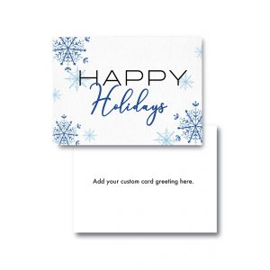 Happy Holidays Snowflakes Corporate Holiday Cards