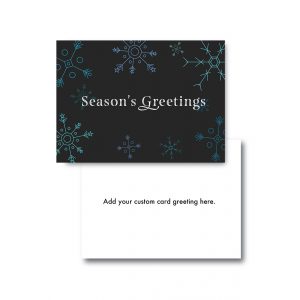 Season's Greetings Snowflakes Corporate Holiday Cards