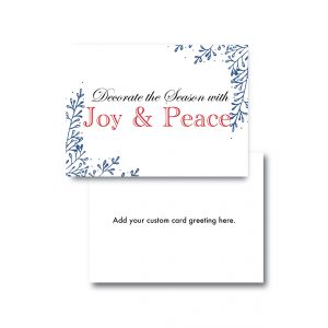 Decorate Season with Joy & Peace Corporate Holiday Cards