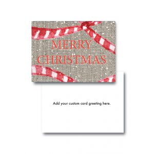 Merry Christmas Ribbons Corporate Holiday Cards