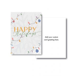 Happy Holidays Lights Corporate Holiday Cards