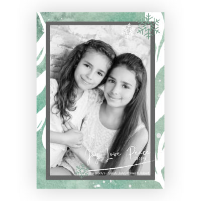 Photo Holiday Cards: Joy, Love & Peace