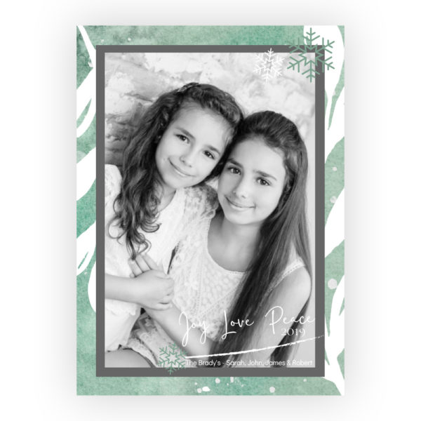 Photo Holiday Cards: Joy, Love & Peace