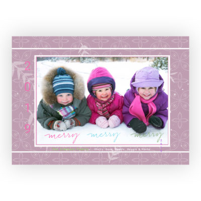 Photo Holiday Cards: Merry, Merry, Merry