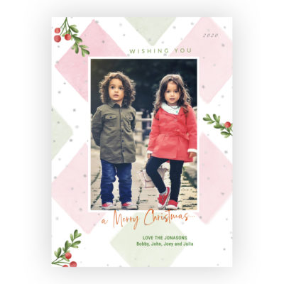 Photo Holiday Cards: Holiday Diamonds