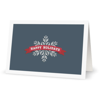 Corporate Holiday Cards: Happy Holidays with Snowflake