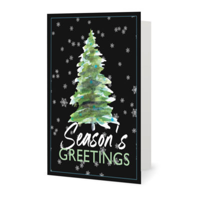 Corporate Holiday Cards: Season's Greetings Tree