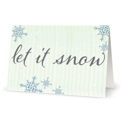 Corporate Holiday Cards: Let It Snow